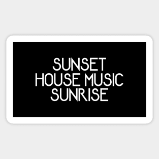 Sunset House Music Sunrise Sticker